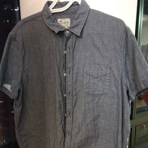 Lucky Brand Short Sleeve Button Down Shirt